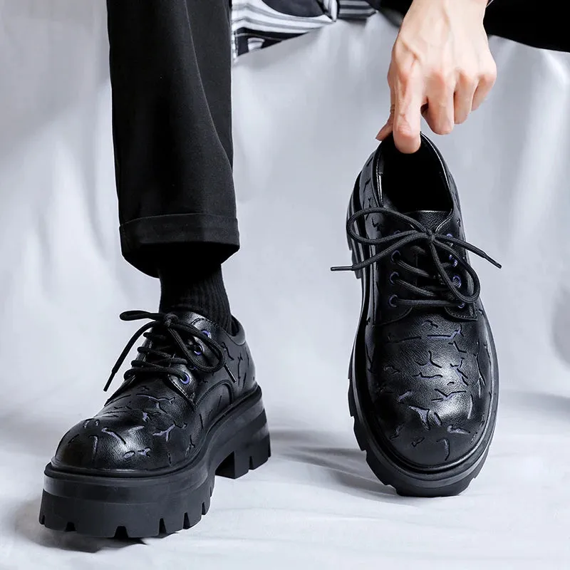 Hnzxzm Men Dress Shoes lace up oxfords Patent Leather Brogue Shoe Male Formal Party Office Shoes Men Oxfords Business Moccasins Shoes