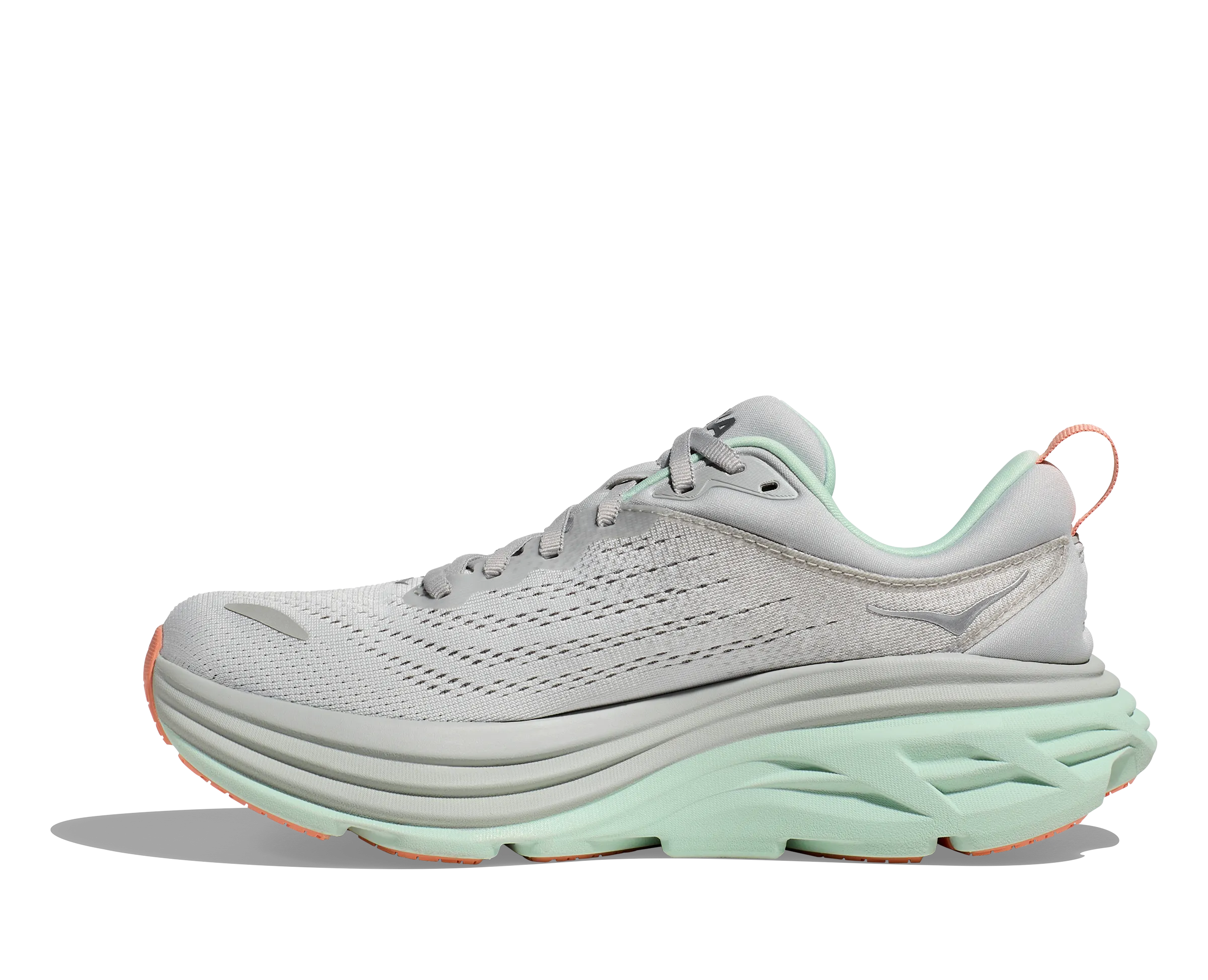Hoka Womens Trainer Bondi 8 Stardust/Aqua Breeze