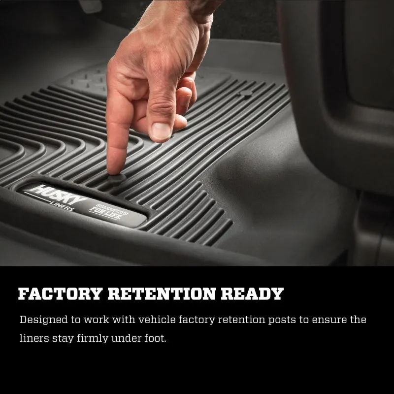 Husky Liners 2nd Seat Floor Liner X-Act Contour Plastic Black - Extended Cab