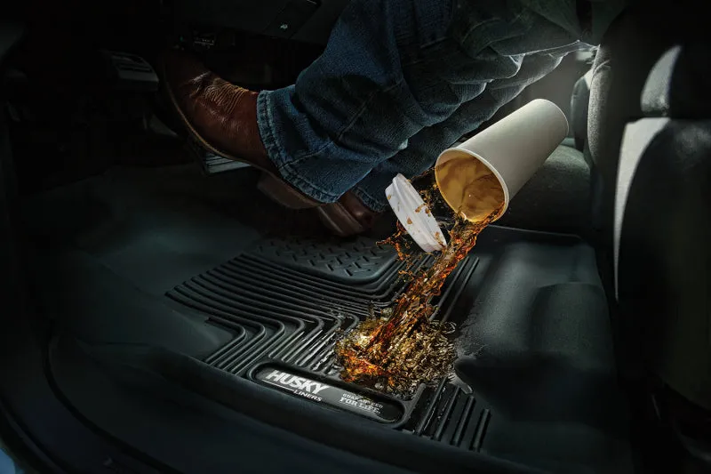 Husky Liners 2nd Seat Floor Liner X-Act Contour Plastic Black - GM Midsize Truck 2015-16