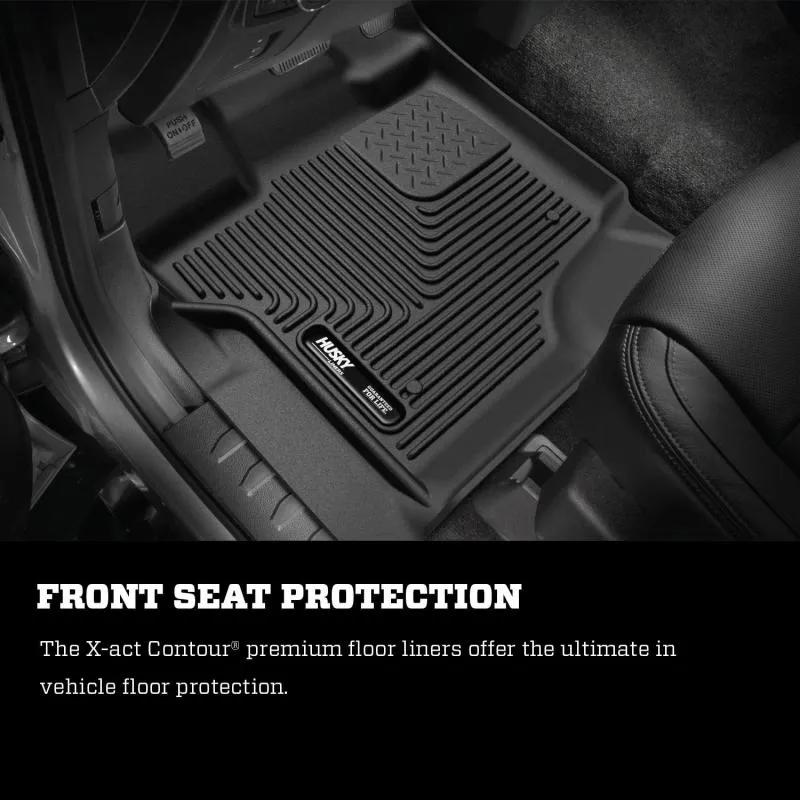 Husky Liners WeatherBeater Front / 2nd Row Floor Liner - Black - Crew Cab - Ram Fullsize Truck 2019-24 53638