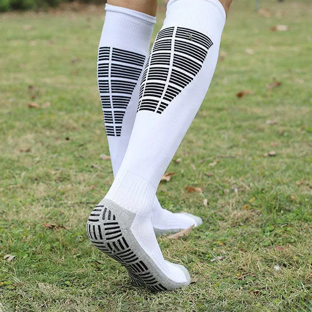 Hywell™ | Anti Slip Thick Padded  Soccer Over The Calf Socks | 1 Pair