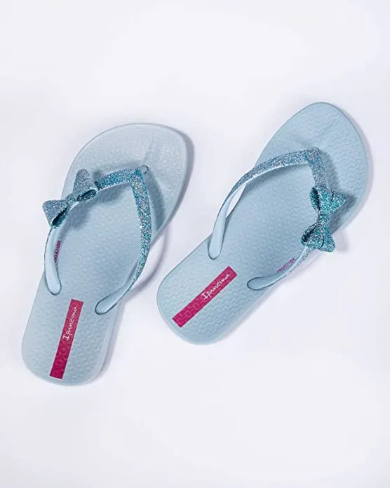 Ipanema Kid's Ana Sparkle Bow Flip Flop - Blue