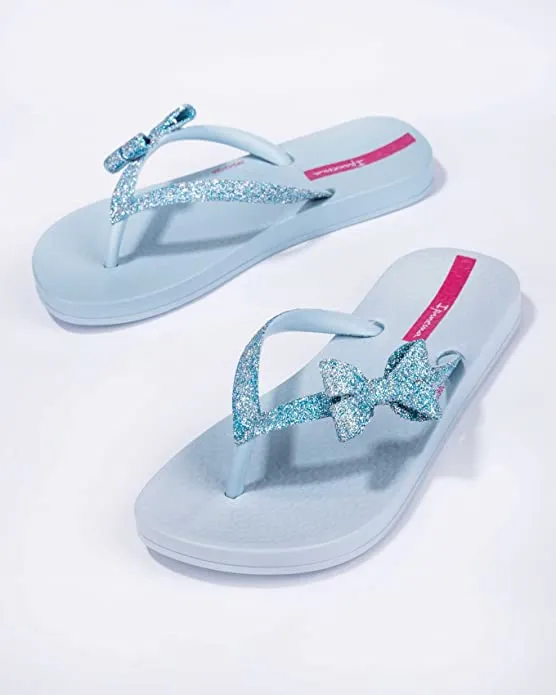 Ipanema Kid's Ana Sparkle Bow Flip Flop - Blue