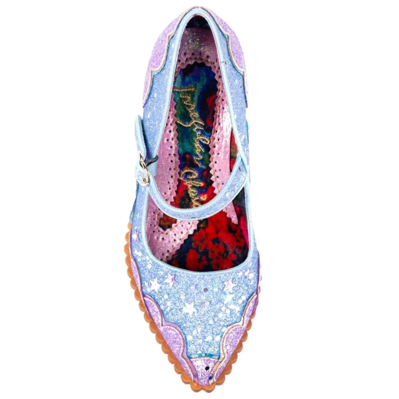 Irregular Choice Shortie Bread Shoes - Lavender & Blue