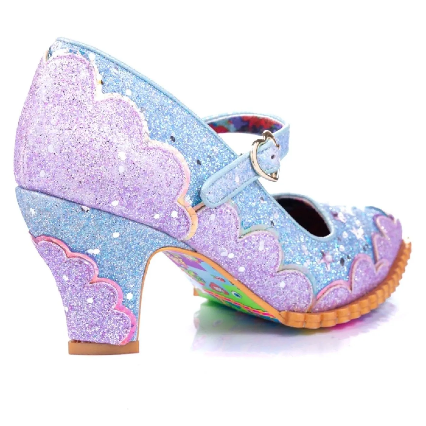 Irregular Choice Shortie Bread Shoes - Lavender & Blue