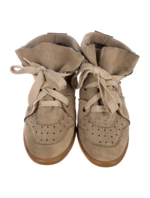 ISABEL MARANT Bobby Suede Wedge Sneakers Trainers Shoes  Ladies
