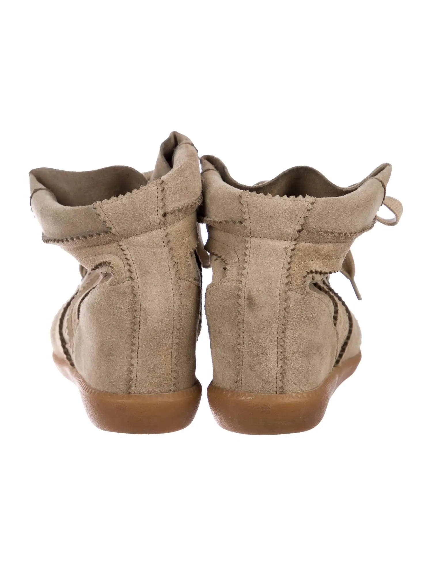 ISABEL MARANT Bobby Suede Wedge Sneakers Trainers Shoes  Ladies