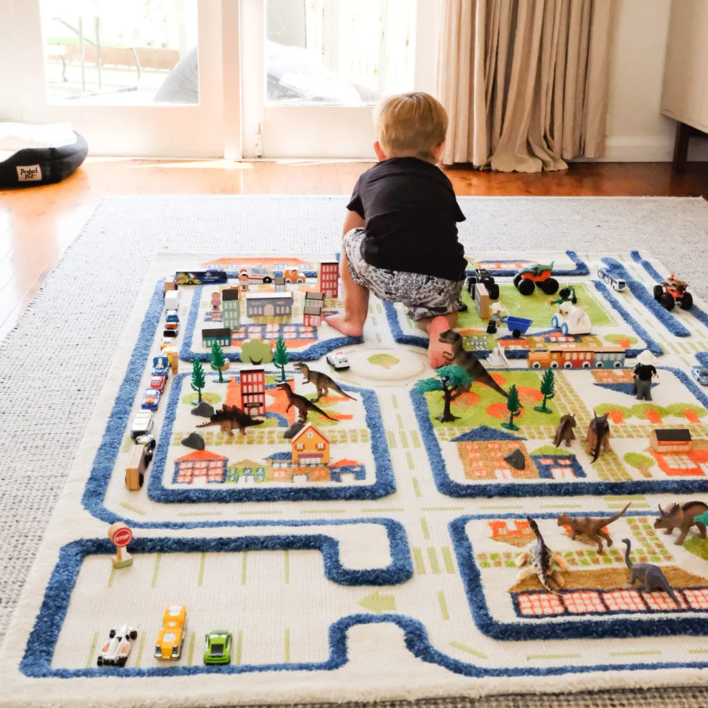 IVI Play Rug Traffic Blue Large