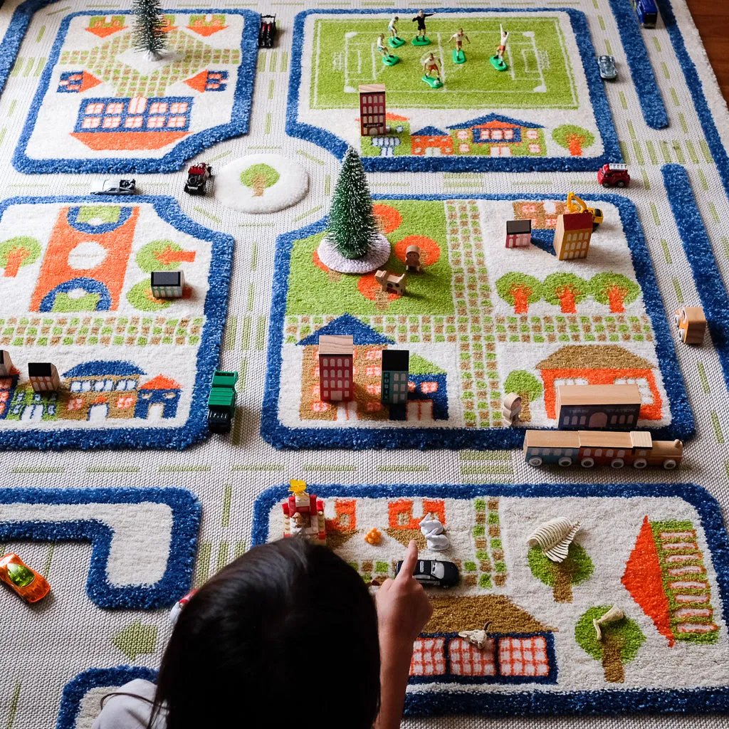 IVI Play Rug Traffic Blue Large