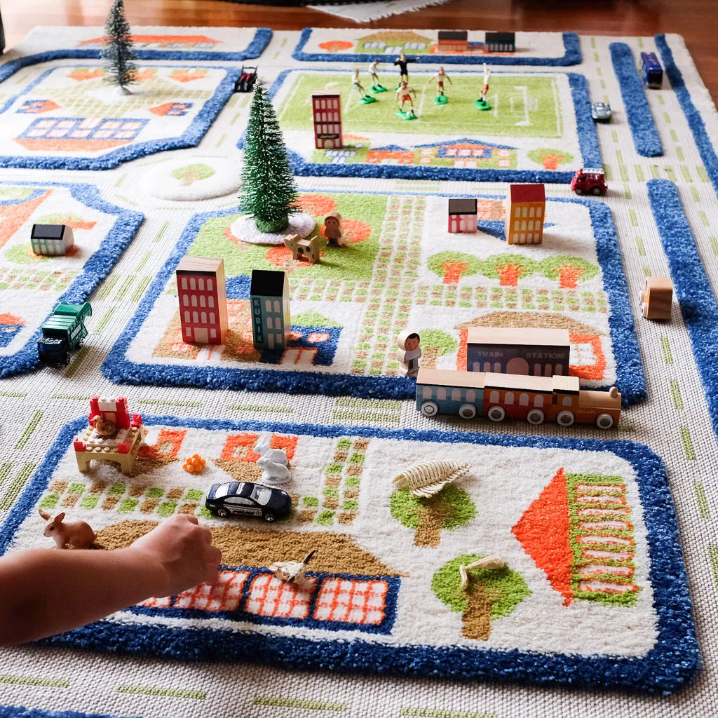 IVI Play Rug Traffic Blue Large