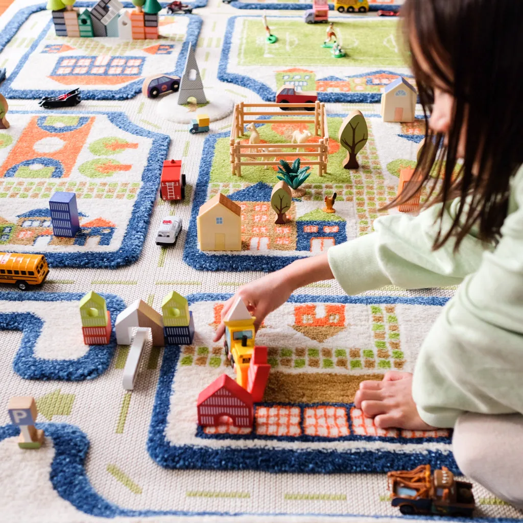 IVI Play Rug Traffic Blue Large