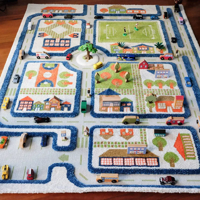 IVI Play Rug Traffic Blue Large