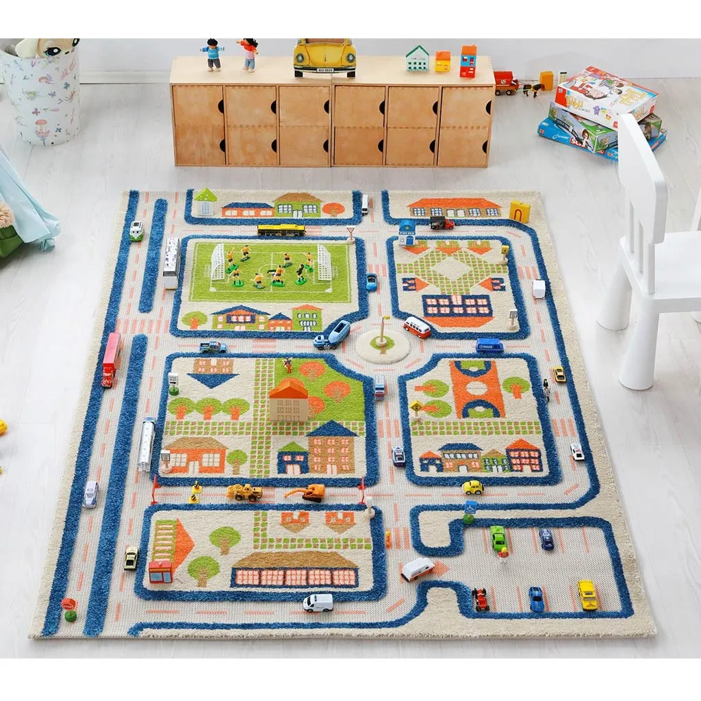 IVI Play Rug Traffic Blue Large