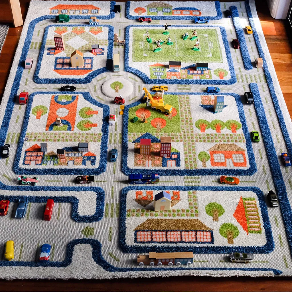 IVI Play Rug Traffic Blue Large