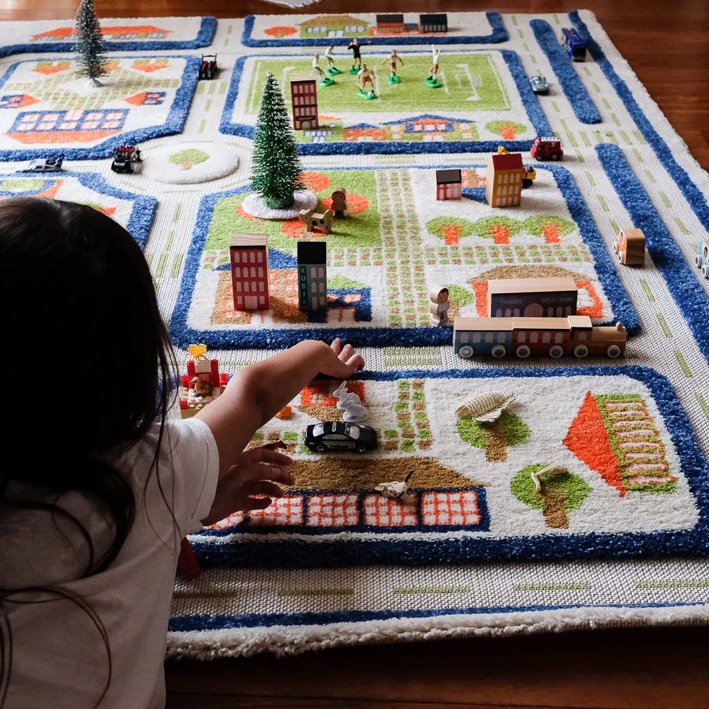 IVI Play Rug Traffic Blue Large