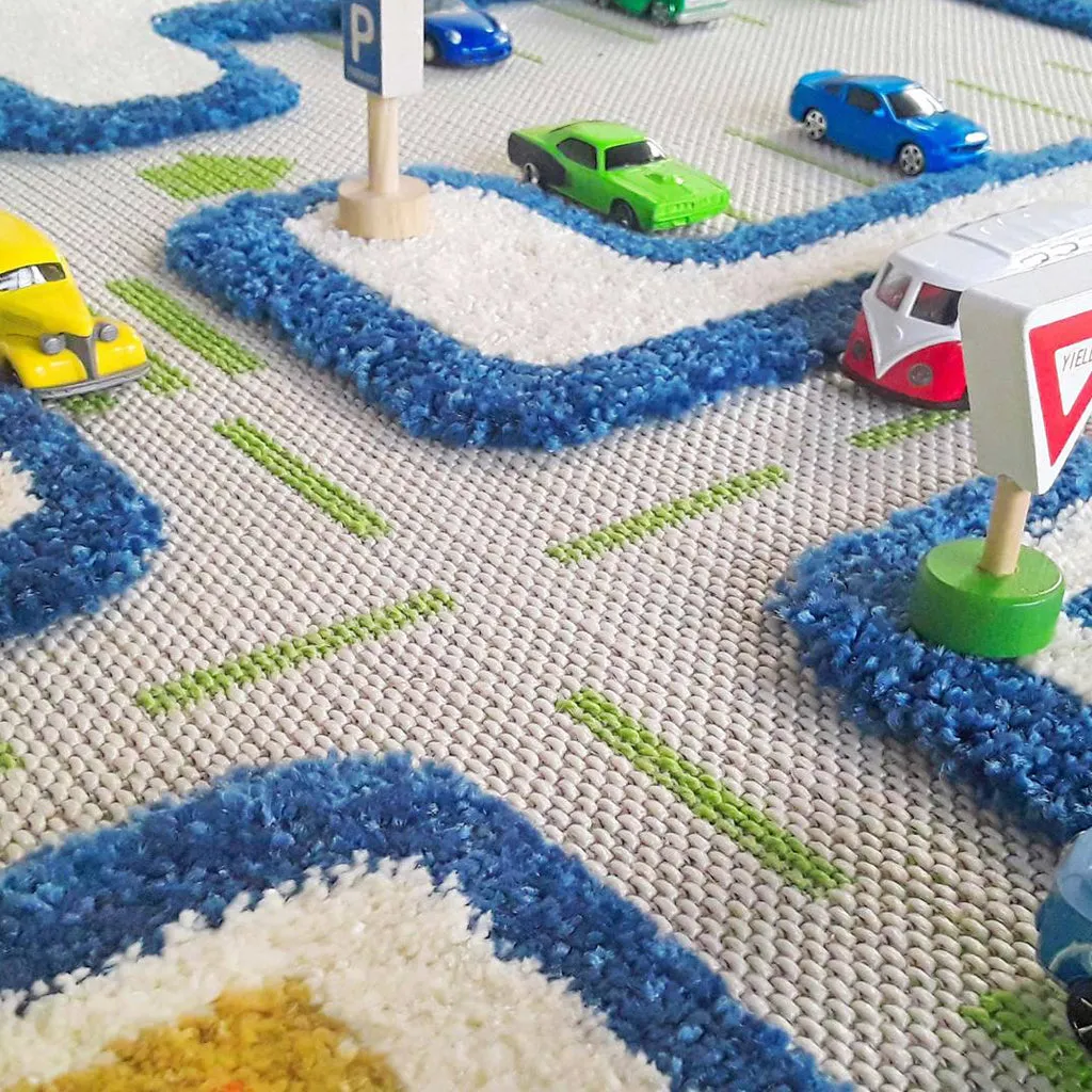 IVI Play Rug Traffic Blue Medium