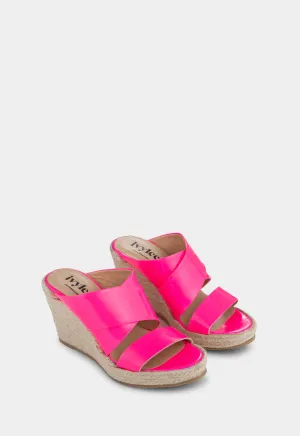 IVYLEE COPHENHAGEN - Bella Espadrille Wedges PATENT PINK