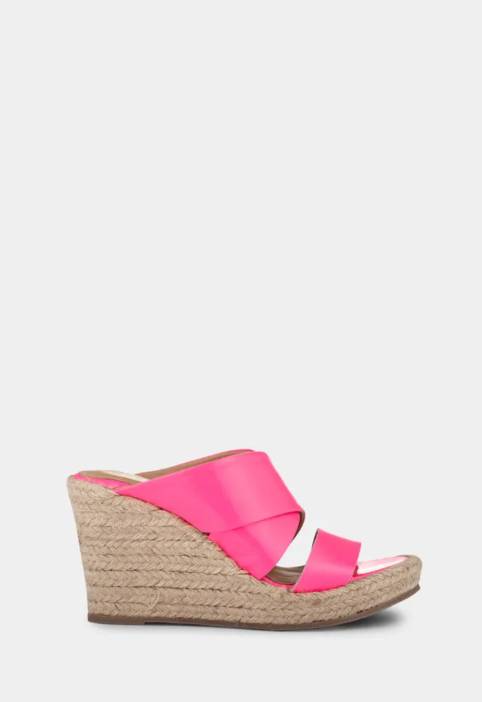 IVYLEE COPHENHAGEN - Bella Espadrille Wedges PATENT PINK