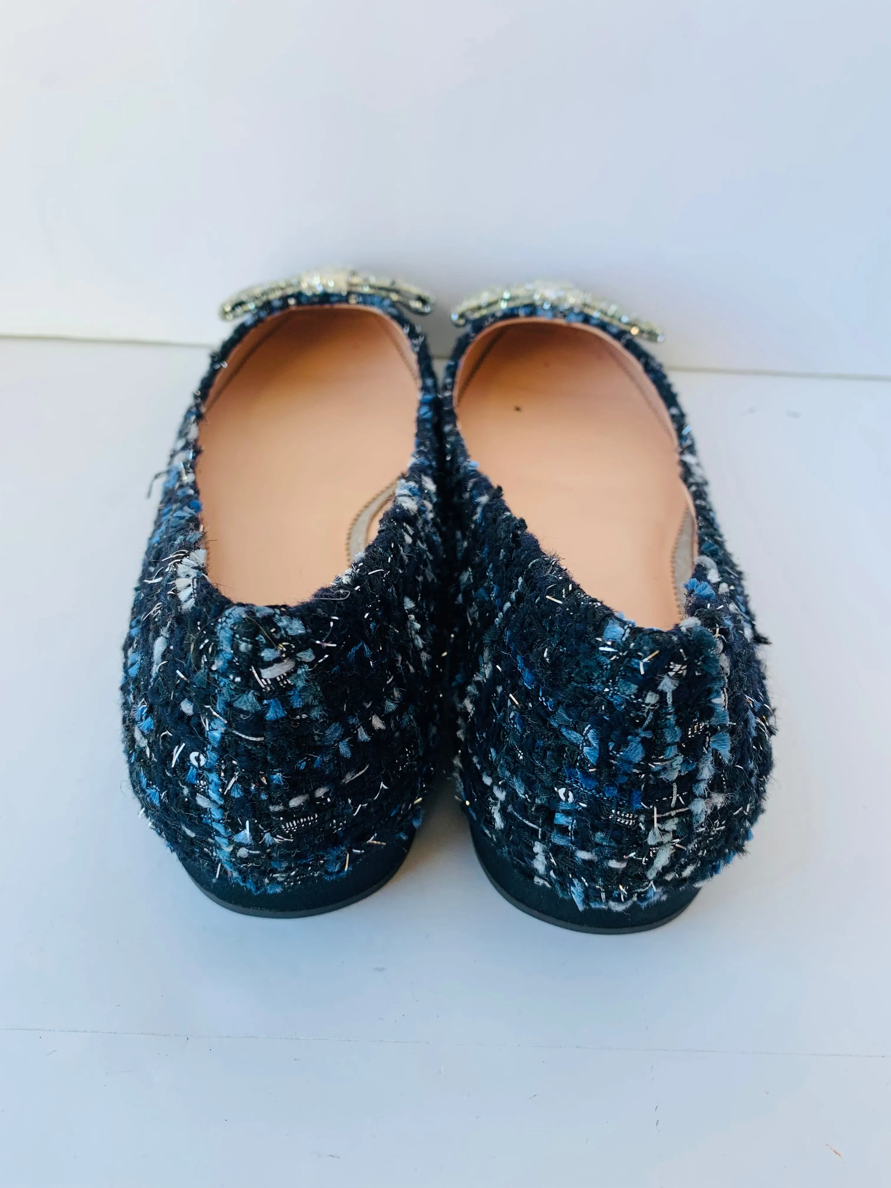 J. Crew Women’s Sally Ballet Flat in Tweed Size 10