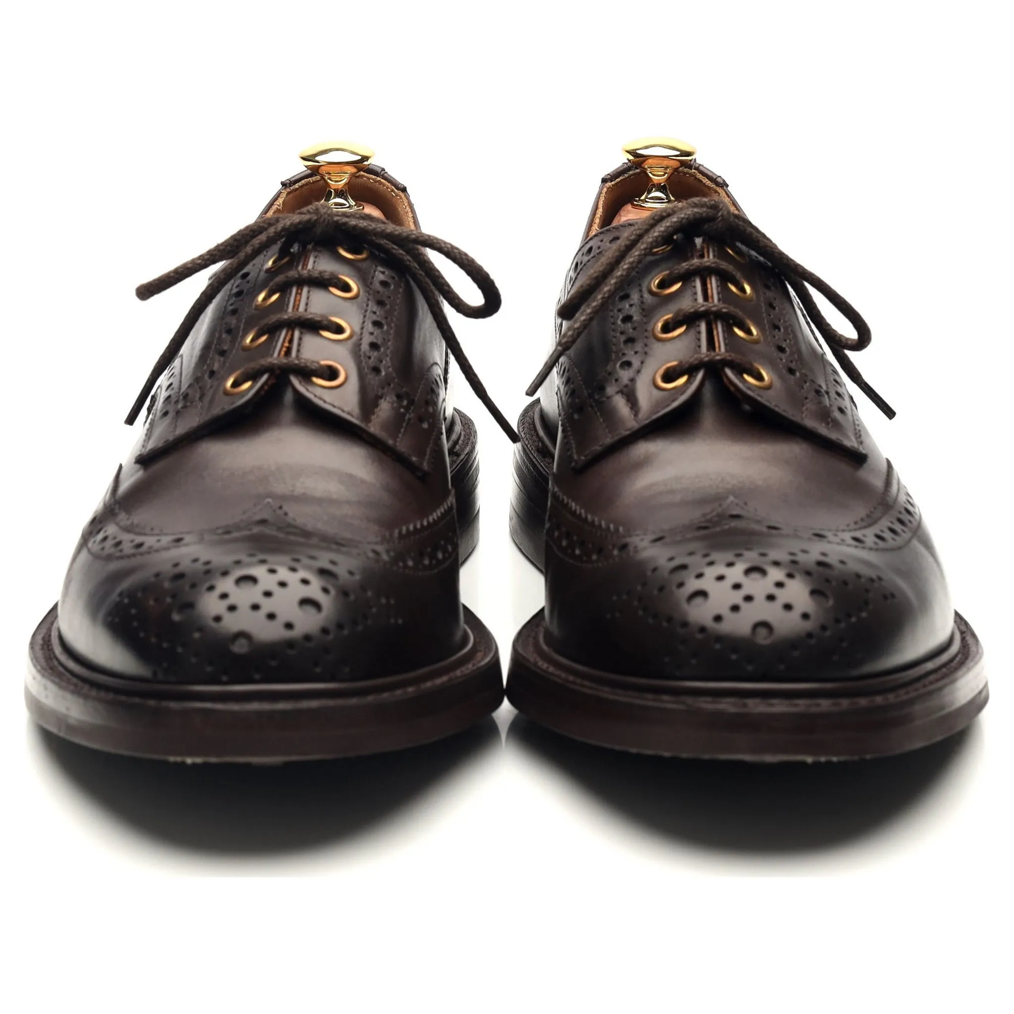 Kafka 'Bourton' Dark Brown Leather Derby Brogues UK 9.5