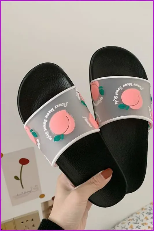 Kawaii Cartoon Fruit Beach Slippers F14840