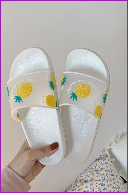 Kawaii Cartoon Fruit Beach Slippers F14840