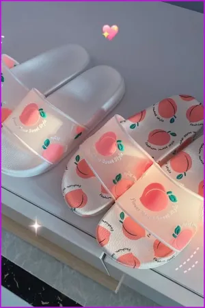 Kawaii Cartoon Fruit Beach Slippers F14840