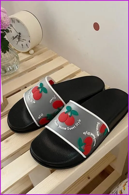 Kawaii Cartoon Fruit Beach Slippers F14840