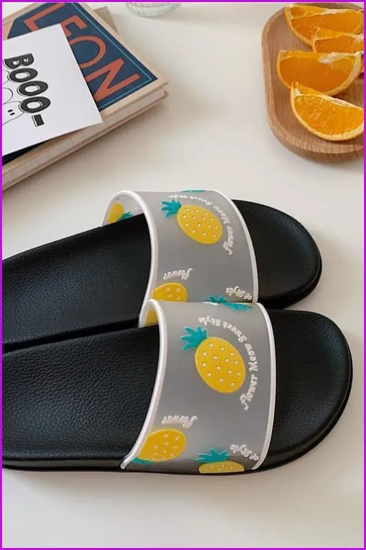Kawaii Cartoon Fruit Beach Slippers F14840