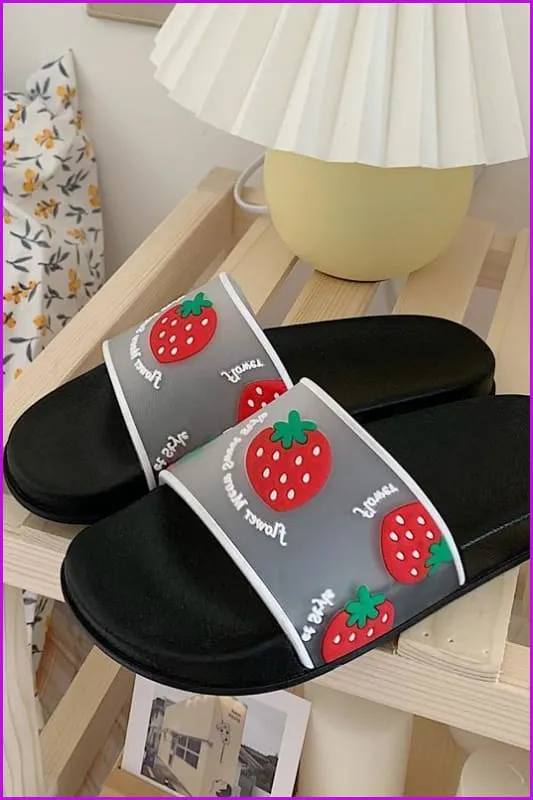 Kawaii Cartoon Fruit Beach Slippers F14840