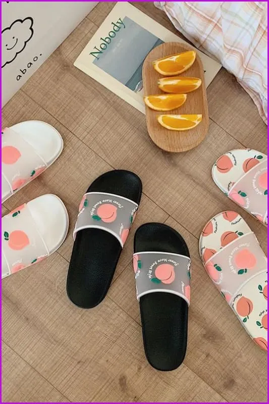 Kawaii Cartoon Fruit Beach Slippers F14840