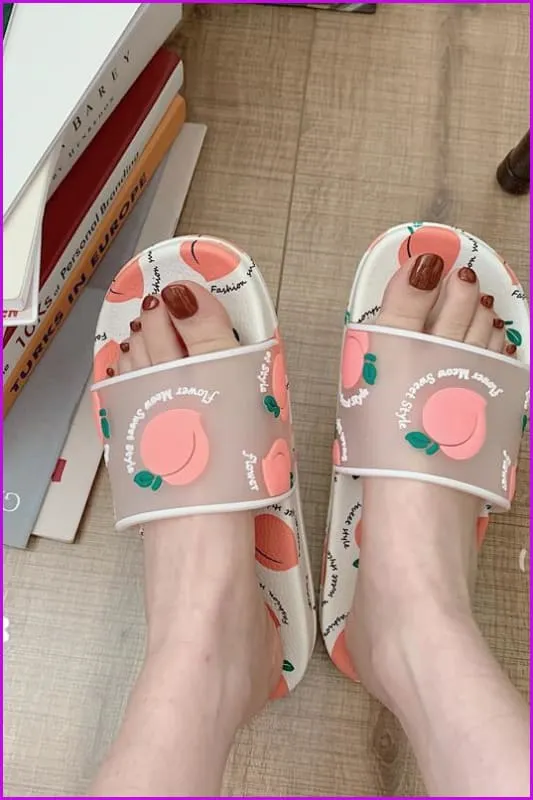 Kawaii Cartoon Fruit Beach Slippers F14840