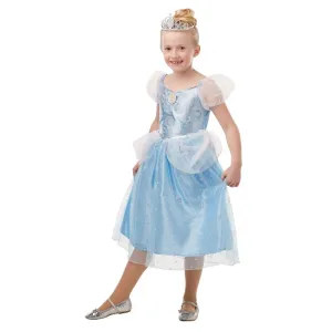 Kids Cinderella Glitter & Sparkle Costume - Size 3-5