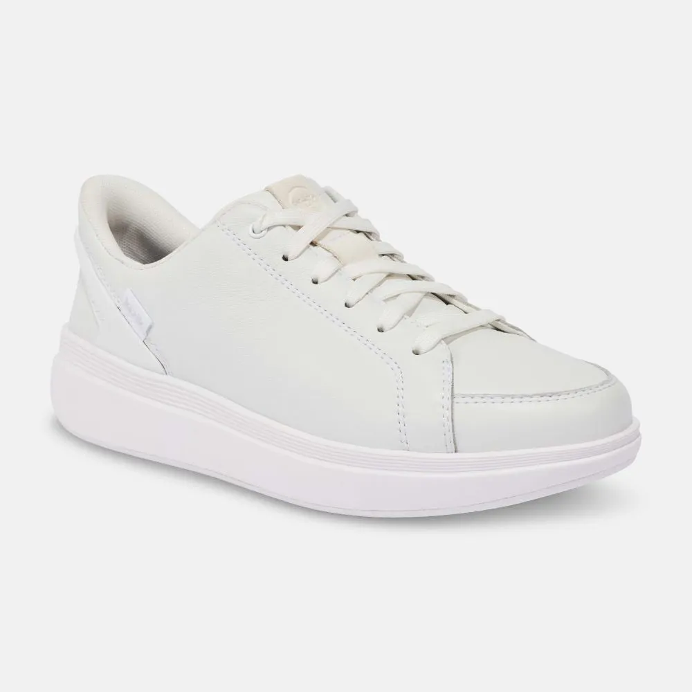 'KIZIK' Women's Sydney Leather Sneaker - White