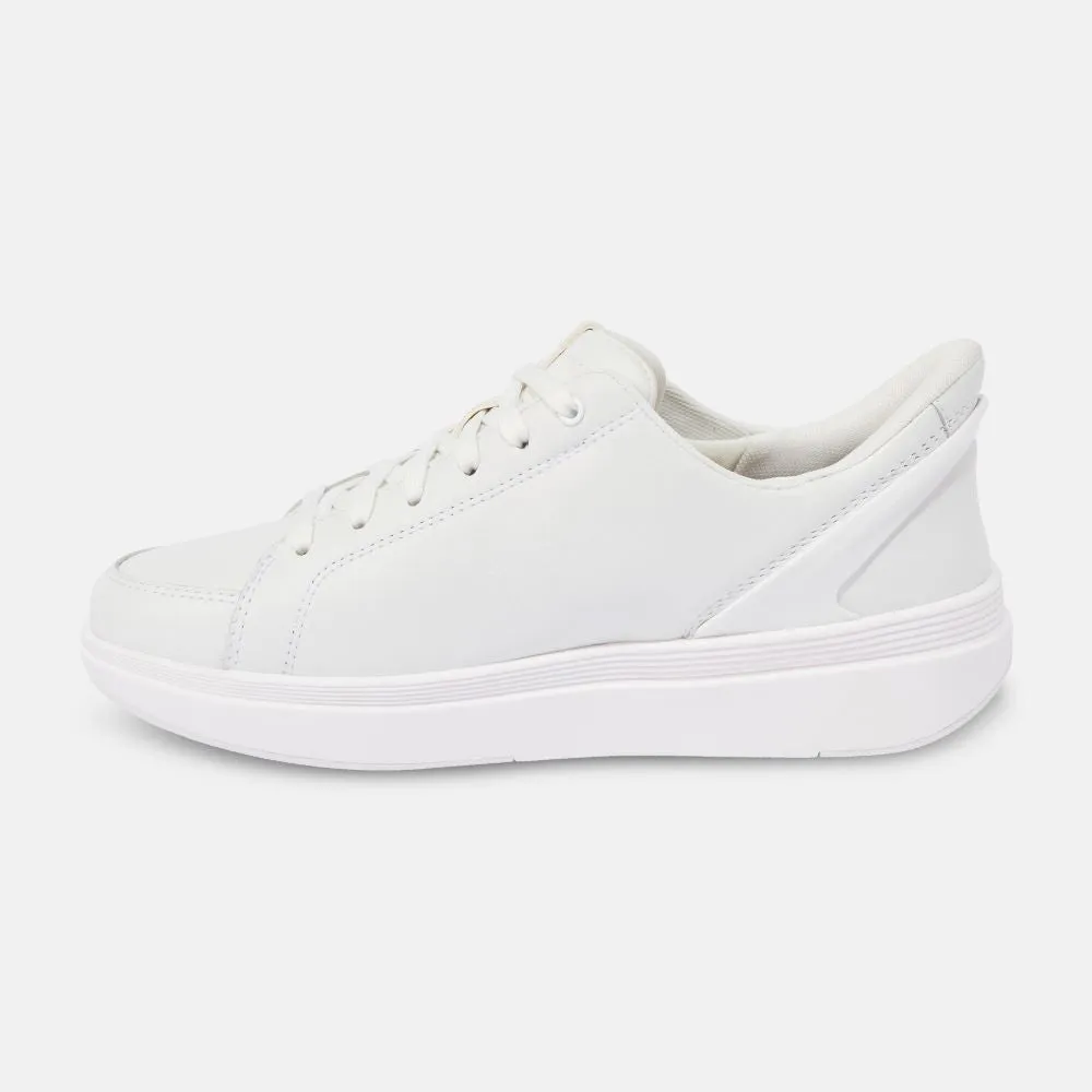 'KIZIK' Women's Sydney Leather Sneaker - White