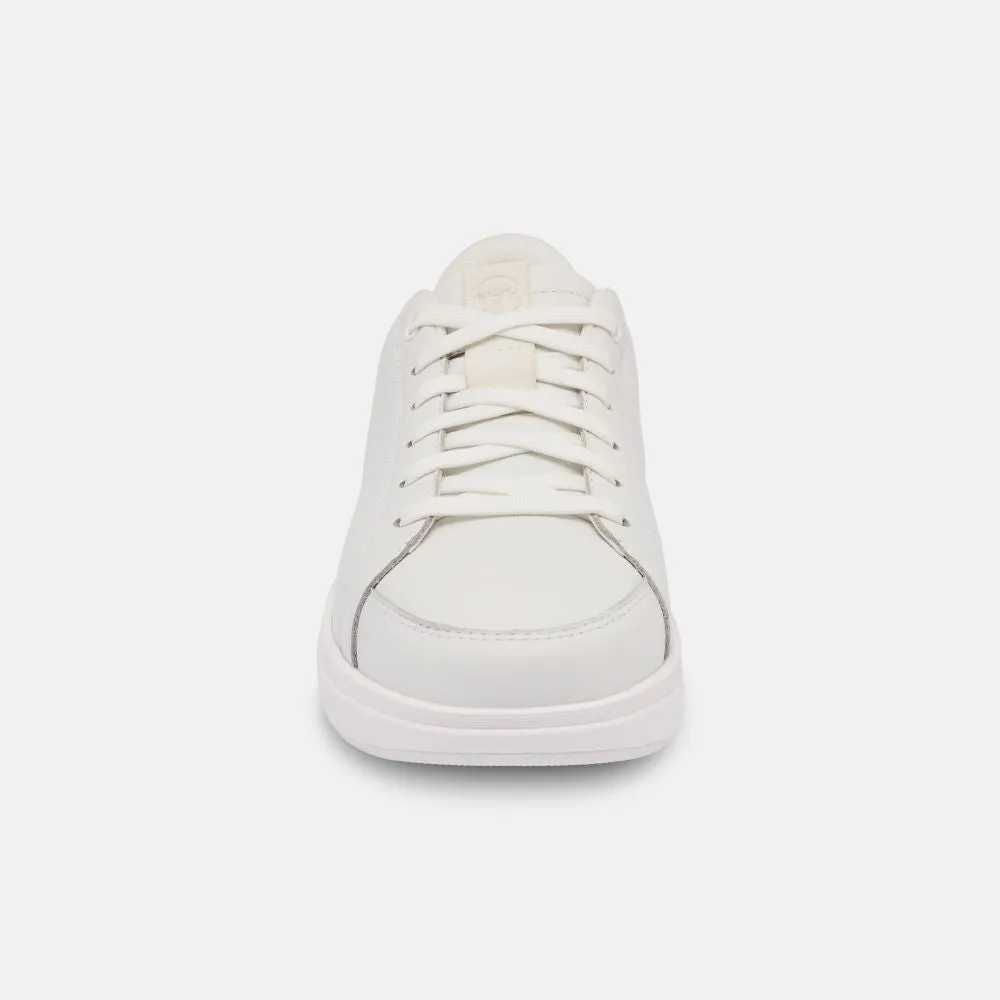 'KIZIK' Women's Sydney Leather Sneaker - White