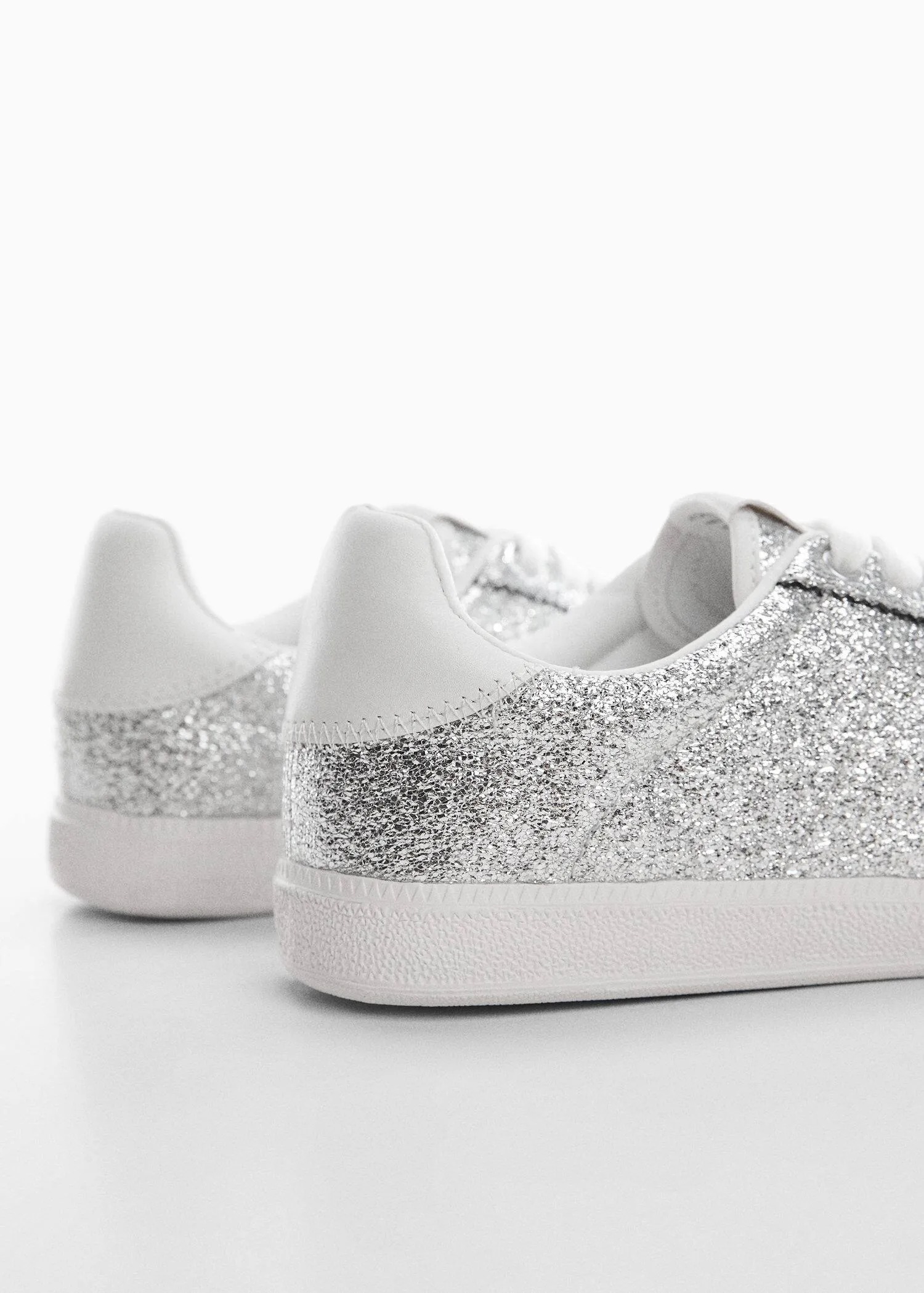 Lace glitter sneakers