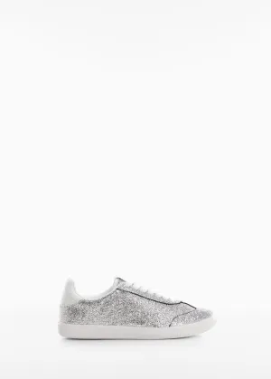 Lace glitter sneakers