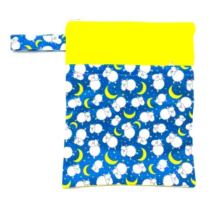 Large Wetbag (Strip) - Yellow Sheep