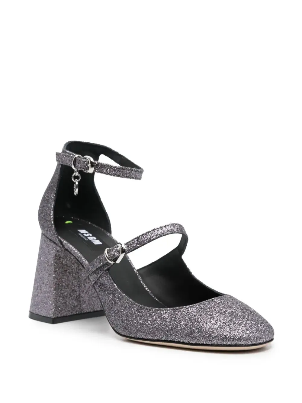 logo-charm 90mm glitter pumps