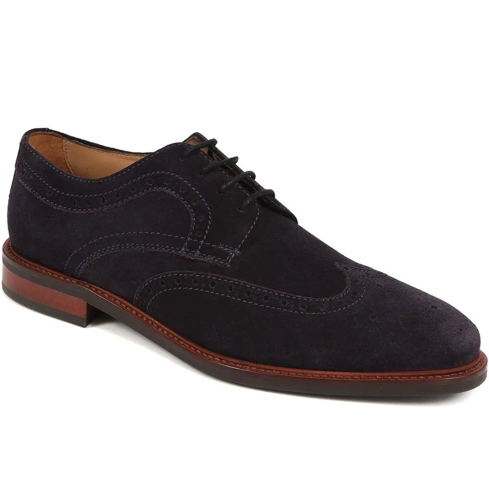 Longwood Suede Derby Brogues - LONGWOOD / 320 482