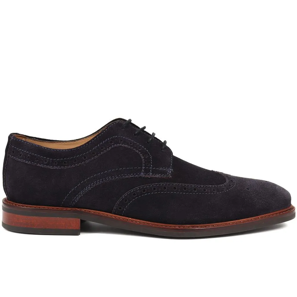 Longwood Suede Derby Brogues - LONGWOOD / 320 482