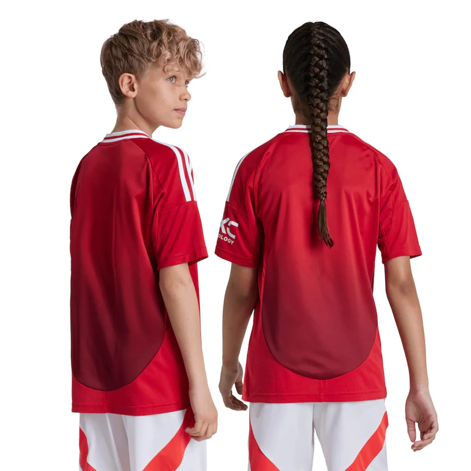 Manchester United 2024/25 Kid's Replica Home Jersey Football Soccer by Adidas