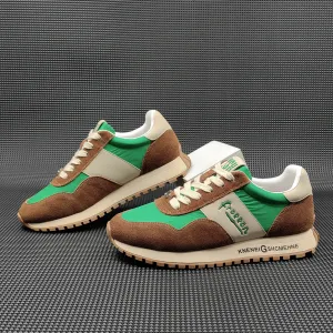Men Fashion Patchwork Suede Casual Training Sneakers
