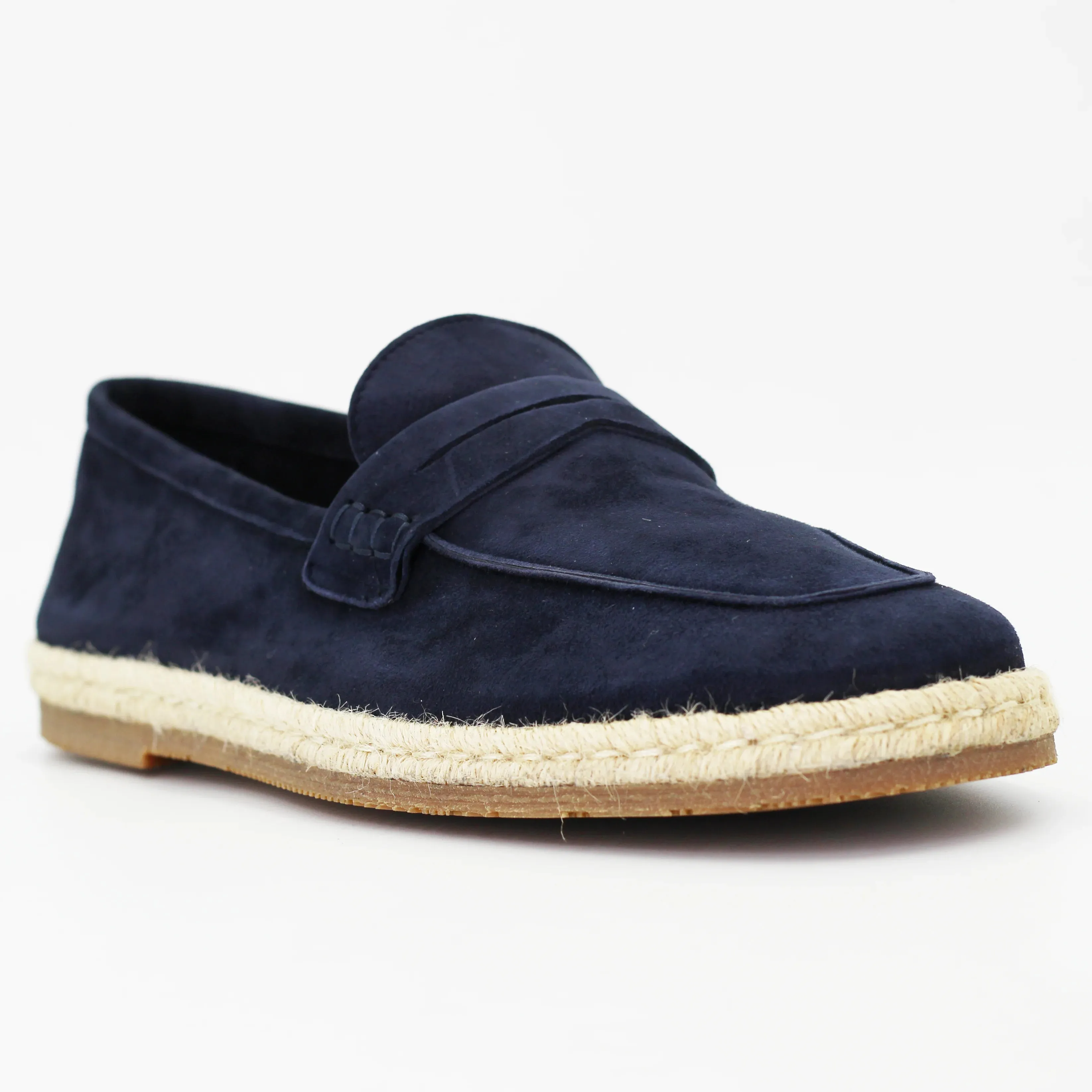 Men's loafer in calf leather suede camoscio navy (CONU0960002/541)