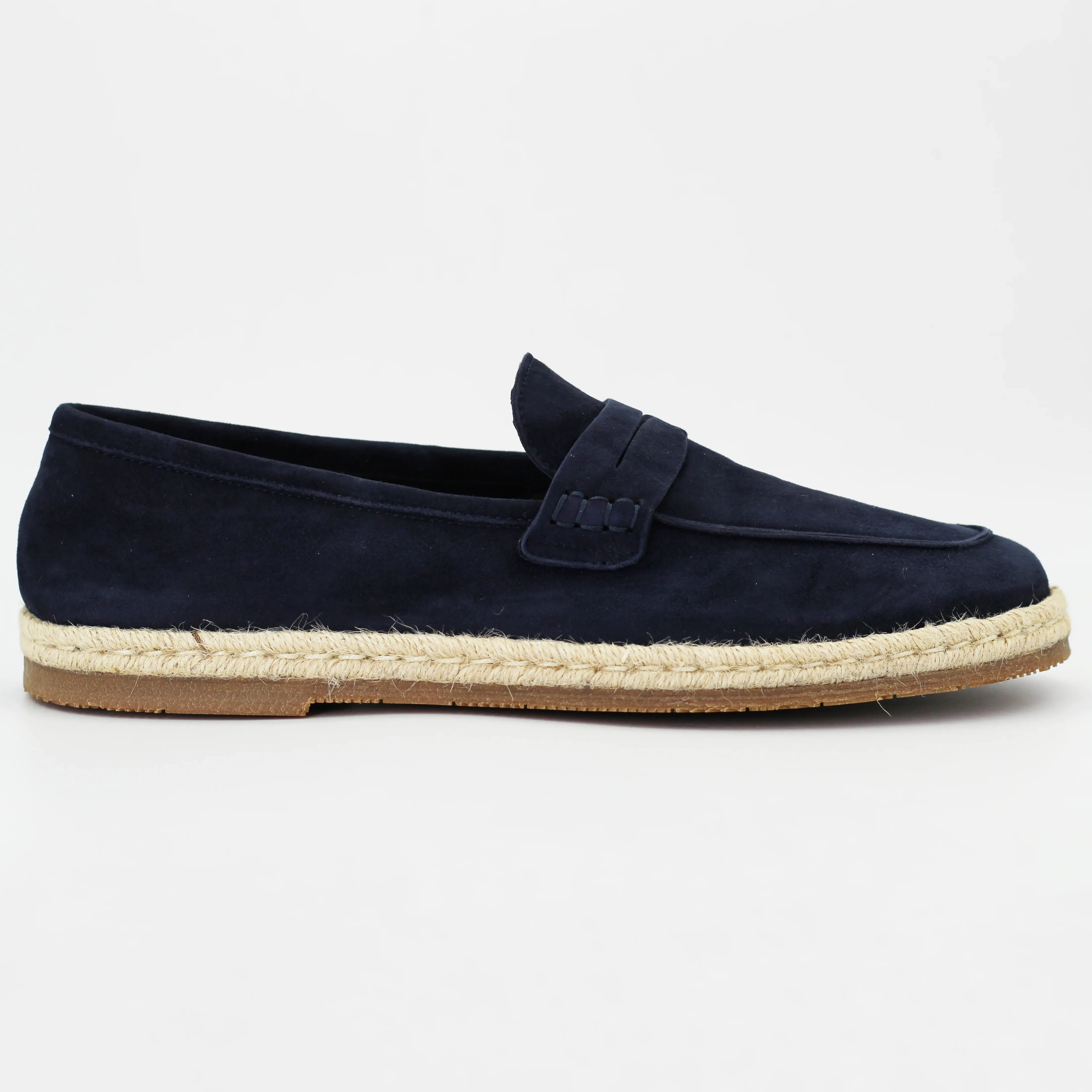 Men's loafer in calf leather suede camoscio navy (CONU0960002/541)