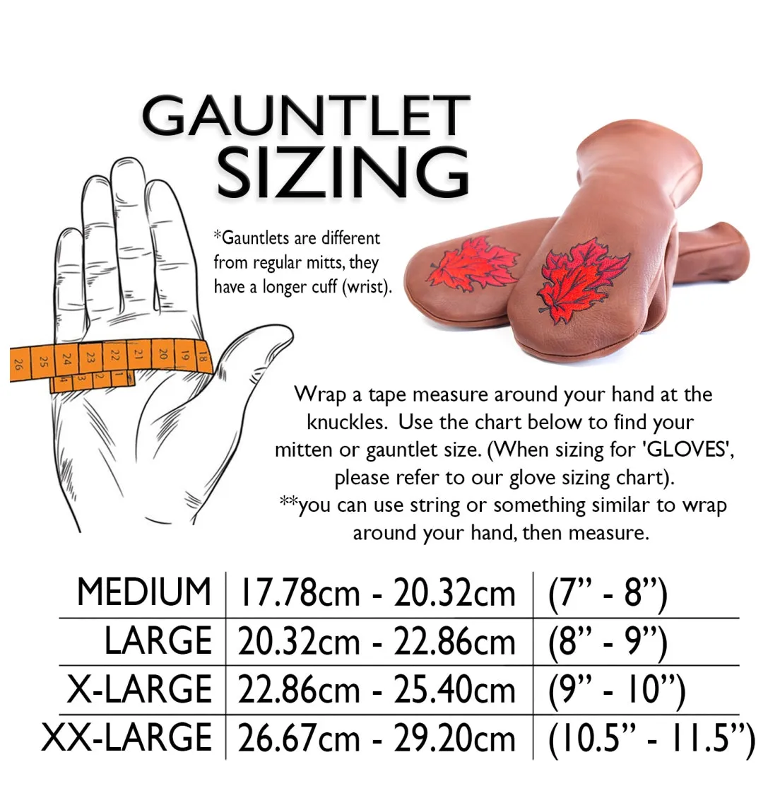 Mitts Trigger Moose/Deer Hide Men's HH🍁