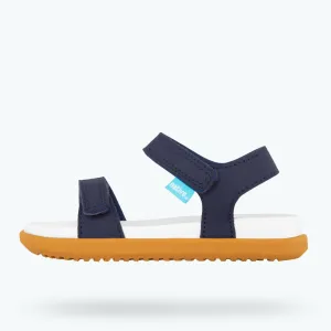 Native Shoes Blue/Shell White/Toffee Brown Toddler/Children's Charley Sandal