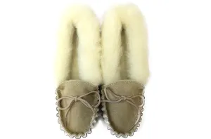 Natural Ladies Moccasins Soft Sole
